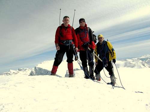 All three of us on the peak Badnjine 2243 m.