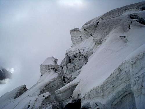 Crevasses on the Glaciers of Pakistan 