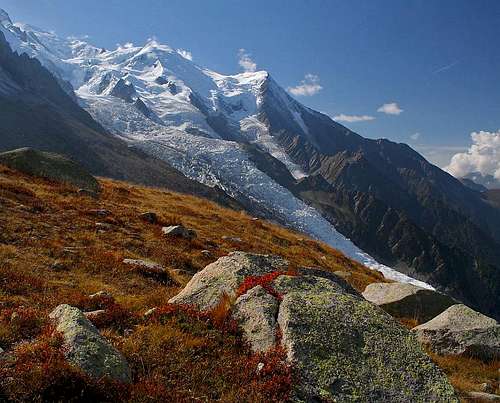 Mont Blanc in autumn dress