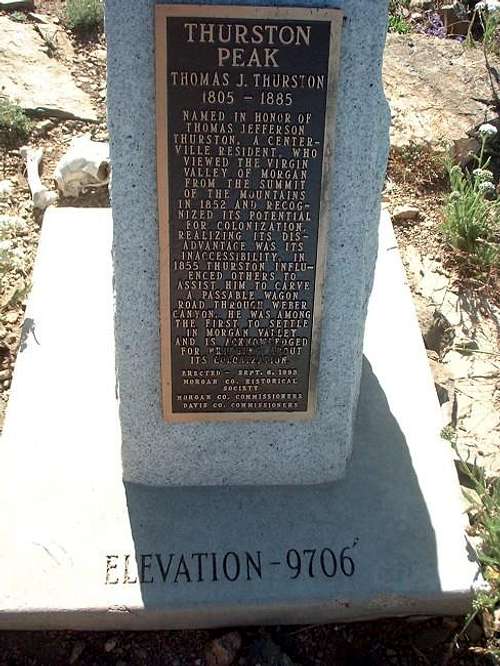 Wording from the summit marker