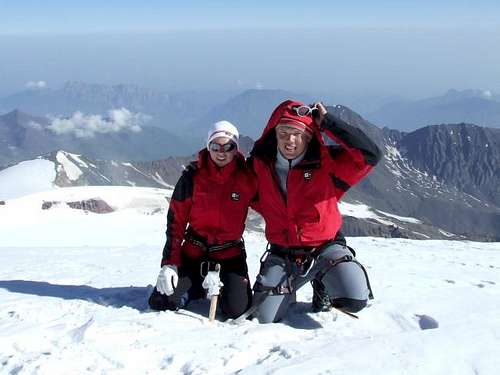Summit of Mount Kazbek (5033m)