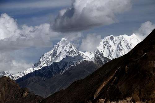rush peak 6105m, at equal situation of ultar, hunza, pakistan
