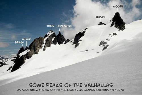 Some peaks of the Valhallas, Olympics