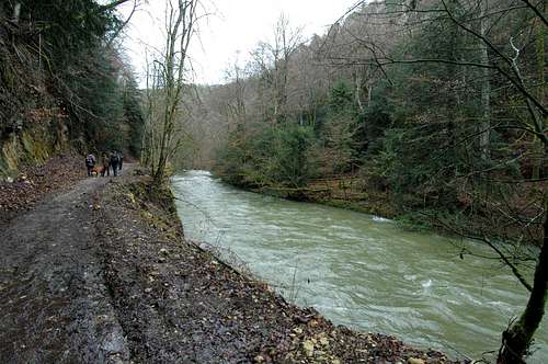 Areuse canyon
