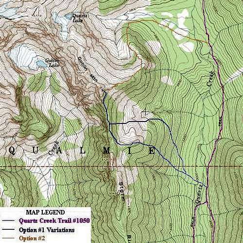 Standard Goblin Mountain Summit Routes
