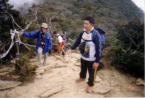 the trail to Mt Kinabalu