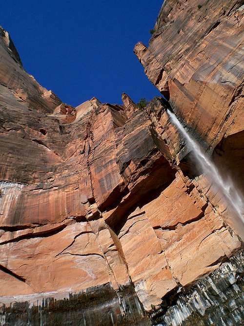 Waterfall above Emerald Pools