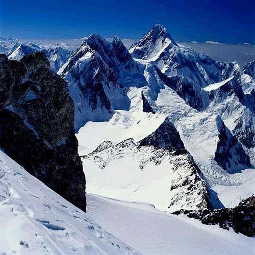 view from K2 camp.