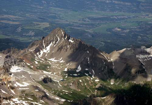 Mt. Sneffels aerial view