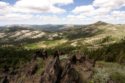 Basin Peak and Round Valley...