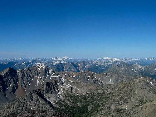 With Abernathy Peak in the...