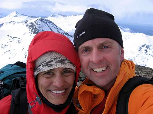 Paul and Vandi on Dicks Peak Summit