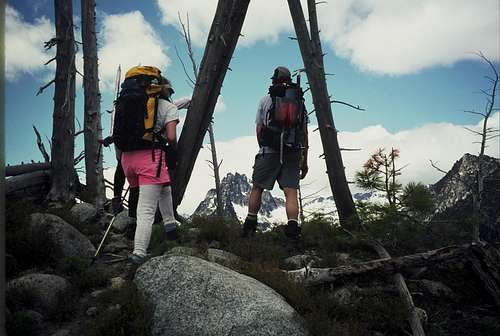 Nearing summit ridge of South Wedge