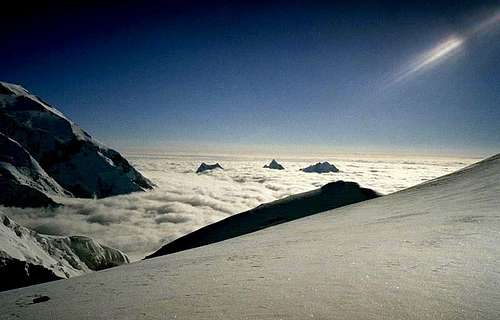 on Ultar summit, 7338m , hunza valley , pakistan.