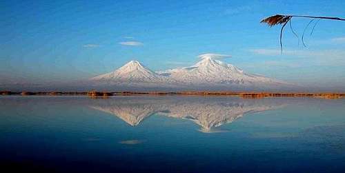 Ararat volcanos from Armenia.
