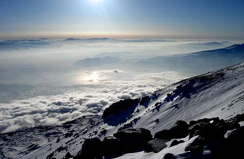 camp on 4200m,Ararat Mt.