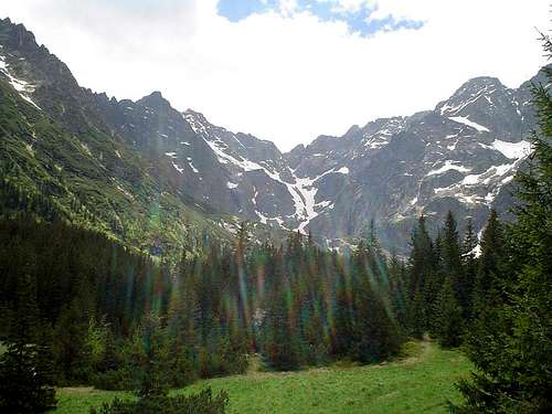 Niżne Rysy and Rysy from Morskie Oko area