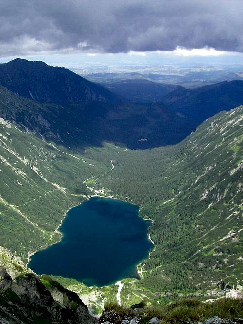 Morskie oko From Pod Chłopkiem Pass