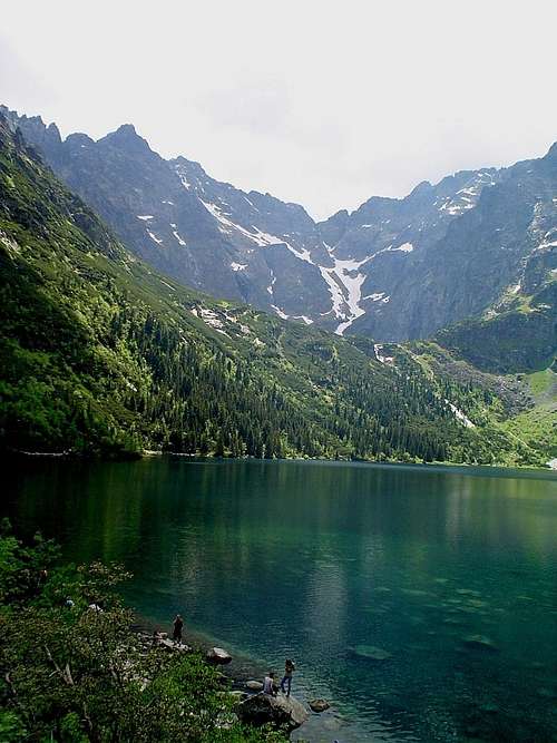 Niże Rysy and Rysy (highest but looks like lower)