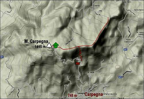 Monte Carpegna Map