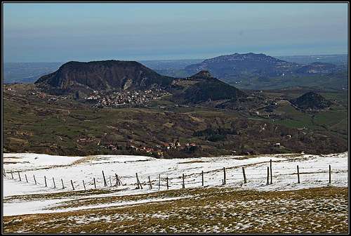 On the ridge of Monte Carpegna