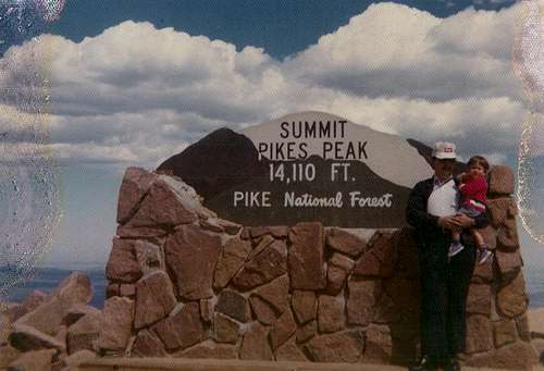 Summit of Pikes with Dad, 1976