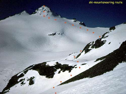 Pizzo Ferrè . ski route