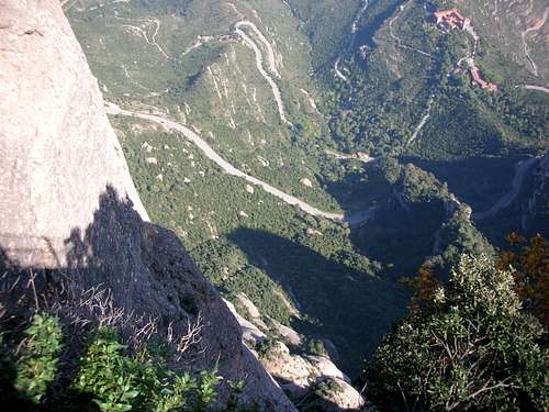 Looking down from Mirador del Moro