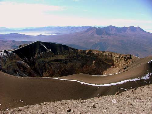El Misti crater.