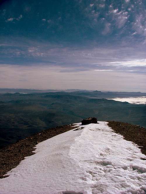 Cordillera real in Bolivia.