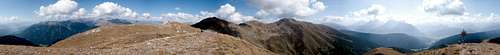 360° summit panorama Golfen / Monte Calvo