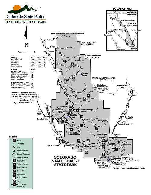 Colorado State Forest Map