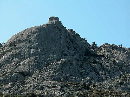 The Monte Lisgiu west face....