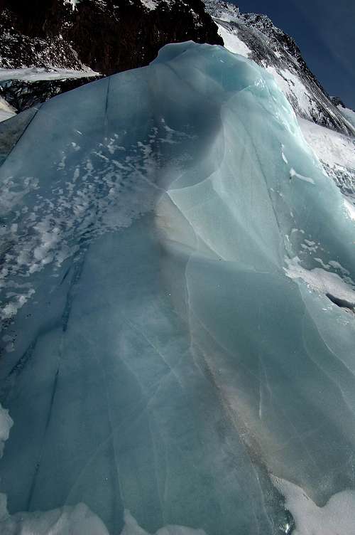 Ice in the 2nd Icefall of the Whitney Glacier