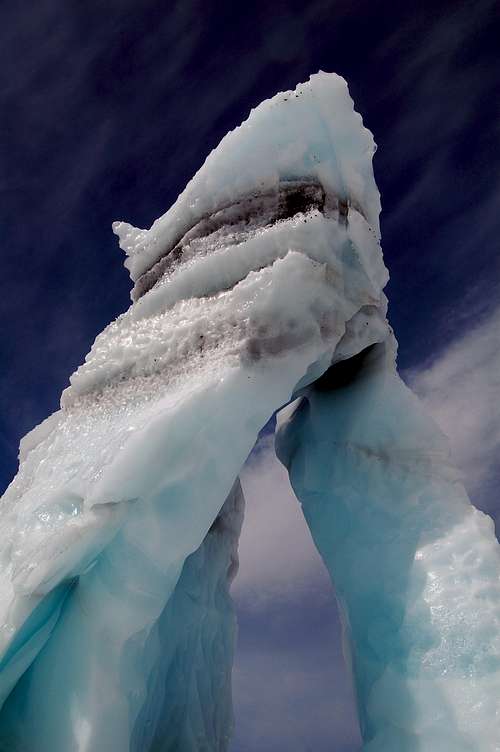 The Ice Arch in the 2nd Icefall on the Whitney Glacier