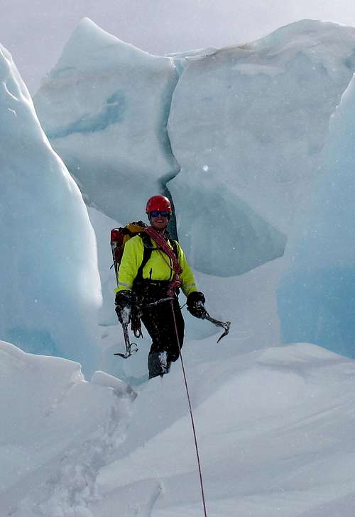Inside the 2nd Icefall on the Whitney Glacier