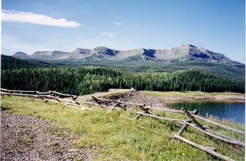 The Flattops above Bear Lake....