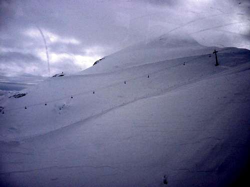 Titlis north face from Rotair cable car