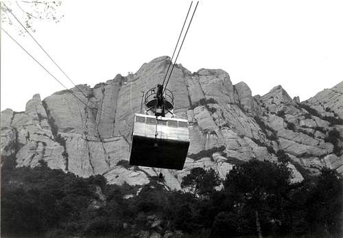 The old Sant Jeroni Aerial Tramway