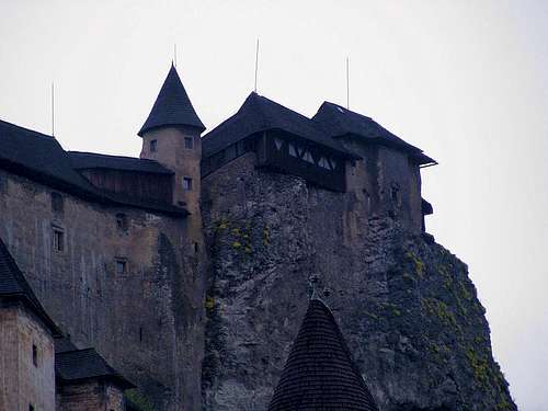 Oravský hrad from Oravski Podzamok