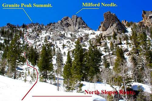 North Slopes route, upper portion.