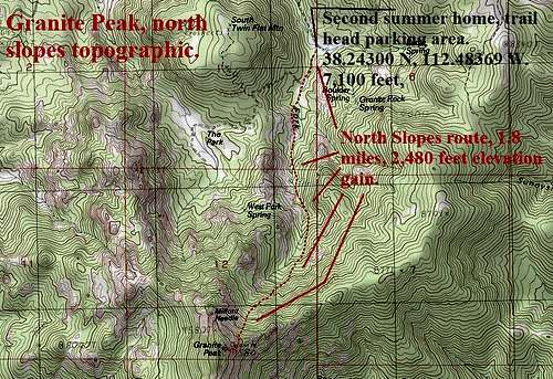 North Slopes route topographic. 