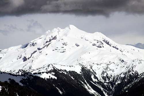 Glacier Peak w/ a black cloud