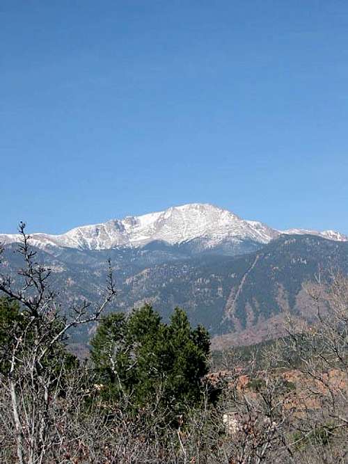A nice view of Pikes Peak...