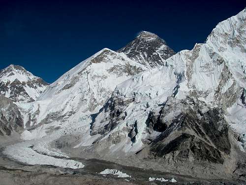Everest summit as seen from Kala Patar