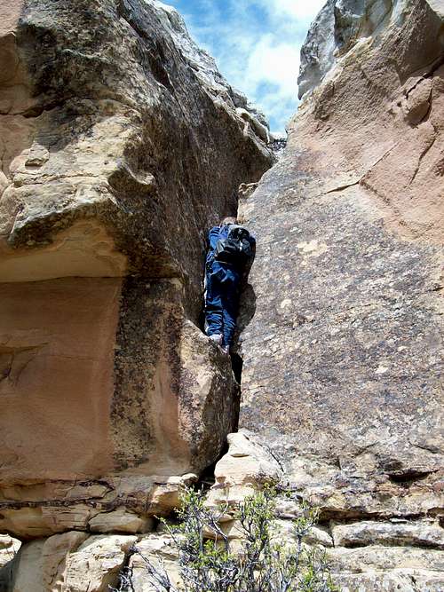 Climbing a crack