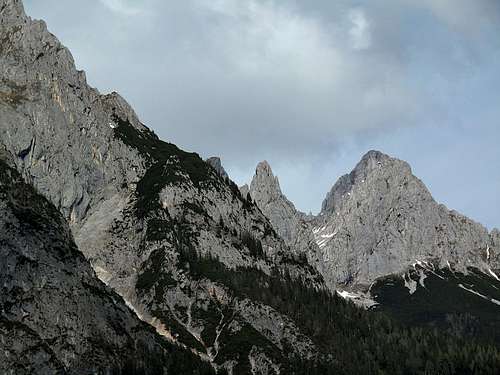Peaks in the Tennengebirge range