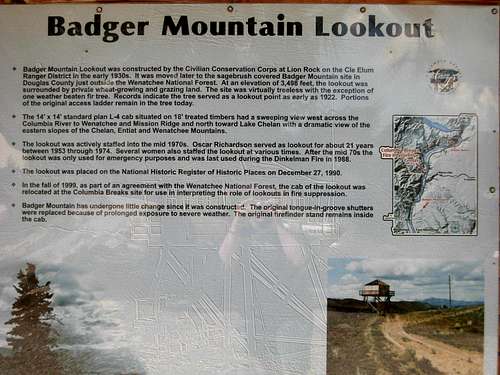 Badger Mountain Lookout