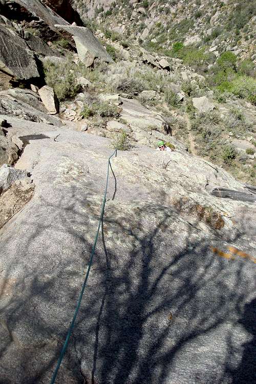 1st belay station - Revenge of the Eldgerly