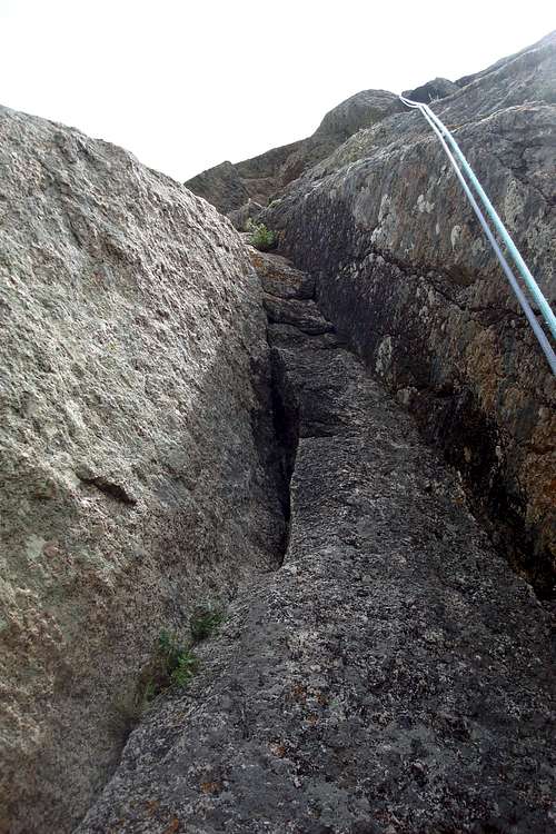 Narrowing chimney